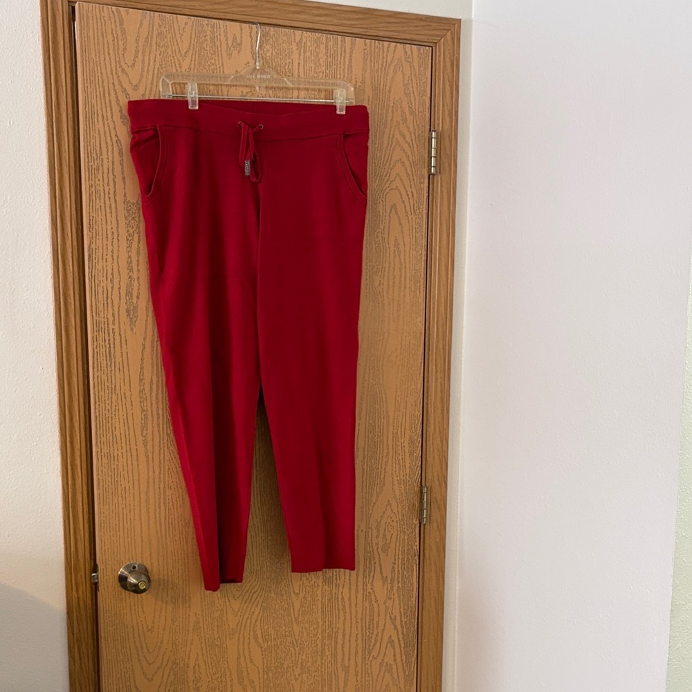 Chico's Vibrant Red Straight Leg Pants